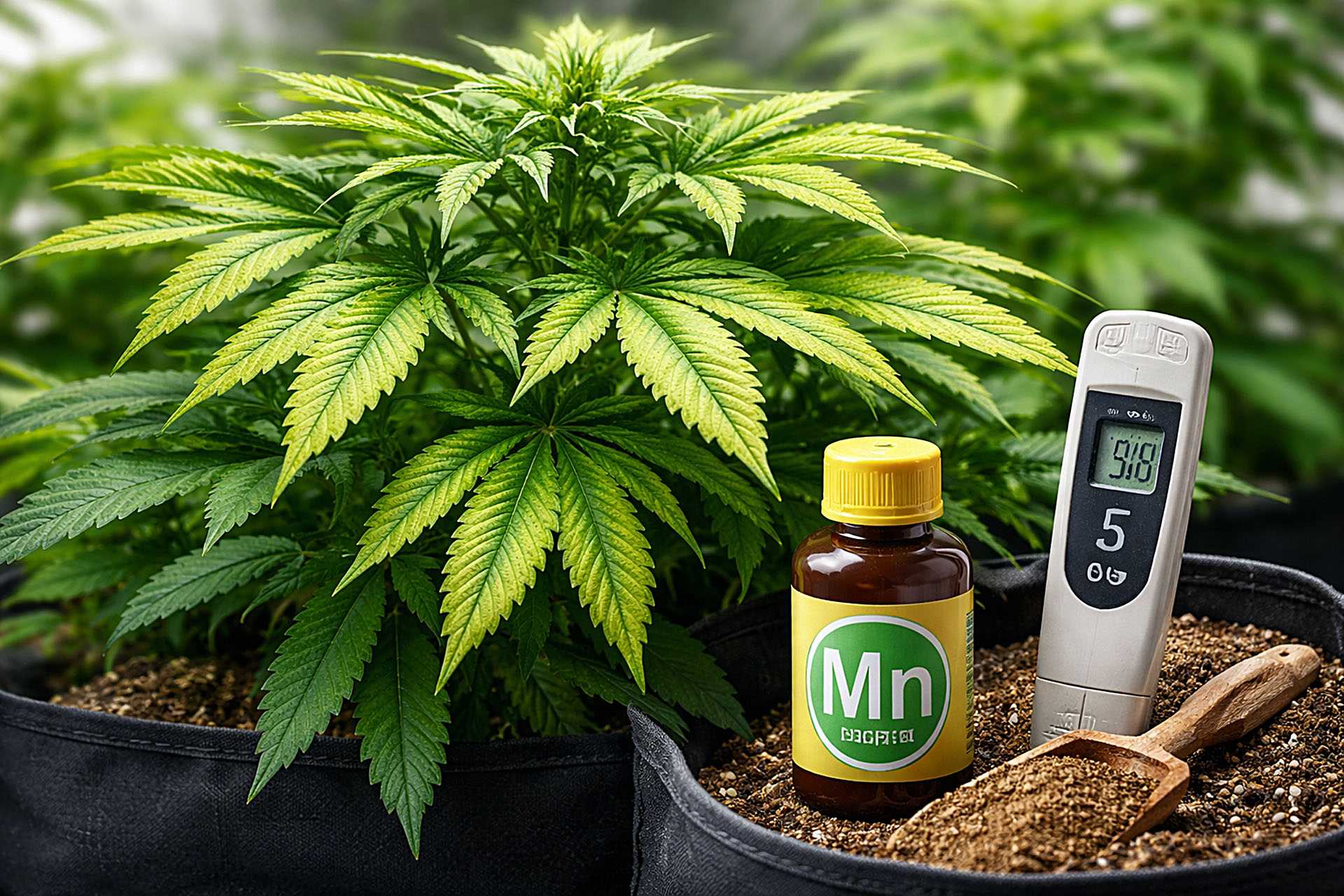 Mangan niedobor uprawa marihuany